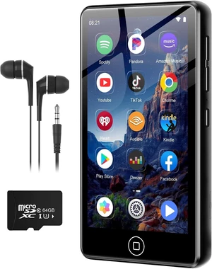 80GB MP3 Player with Bluetooth and WiFi, Android Music Player for Amazon Music,Pandora, Audible. 4.02" Touchscreen,Speaker,Supports Play Store,Up to 1TB 80GB MP3 Player with Bluetooth and WiFi, Android Music Player for Amazon Music,Pandora, Audible. 4.02" Touchscreen,Speaker,Supports Play Store,Up to 1TB