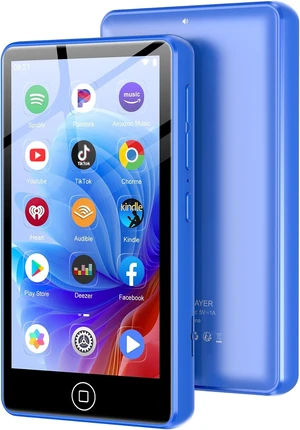 80GB MP3 Player with Bluetooth and WiFi, Android Music Player for Amazon Music,Pandora, Audible. 4.02" Touchscreen,Speaker,Supports Play Store,Up to 1TB - Blue 80GB MP3 Player with Bluetooth and WiFi, Android Music Player for Amazon Music,Pandora, Audible. 4.02" Touchscreen,Speaker,Supports Play Store,Up to 1TB - Blue