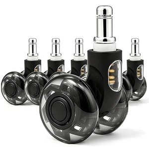 Spring Shock Absorbing Office Chair Wheels 2 Inch Set of 5 (Black)
Heavy Duty 650 Lbs, Rolls Smoothly on Hardwood and Carpet, Universal Size 11x22mm, Fits 99% Spring Shock Absorbing Office Chair Wheels 2 Inch Set of 5 (Black)
Heavy Duty 650 Lbs, Rolls Smoothly on Hardwood and Carpet, Universal Size 11x22mm, Fits 99%