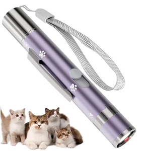 Cat Toys, Rechargeable, Interactive USB Chase Toy for Cats & Kittens | 3 Light Modes & 5 Fun Patterns, Purple Metal Casing with Paw Print, Automatic Training & Exercise Toys for Indoor Dog, Pet Cat Toys, Rechargeable, Interactive USB Chase Toy for Cats & Kittens | 3 Light Modes & 5 Fun Patterns, Purple Metal Casing with Paw Print, Automatic Training & Exercise Toys for Indoor Dog, Pet