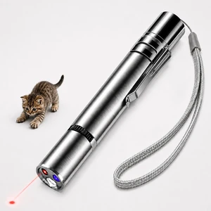 Interactive Cat Toy with Class 1 Laser Pointer | 3 light modes, 5 fun patterns, USB-A charging, UV detection and flashlight in one stainless steel pet teaser. Interactive Cat Toy with Class 1 Laser Pointer | 3 light modes, 5 fun patterns, USB-A charging, UV detection and flashlight in one stainless steel pet teaser.