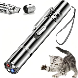 Cat Laser Toys, USB Rechargeable, 3 Light Modes & 5 Fun Patterns | Portable Interactive Kitten Pet Dog Cat Toy for Fun Chase Games & Exercise. Cat Laser Toys, USB Rechargeable, 3 Light Modes & 5 Fun Patterns | Portable Interactive Kitten Pet Dog Cat Toy for Fun Chase Games & Exercise.