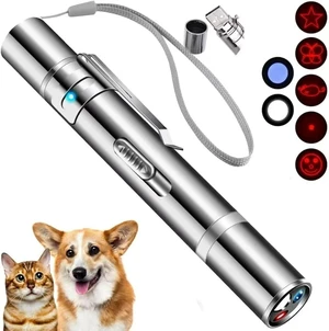 Cat Laser Pointer Toy, 3 Light Modes, 5 Fun Patterns, Interactive | Interactive pet toy for cats, dogs and birds, encouraging chase play, exercise and indoor fun with engaging light effects Cat Laser Pointer Toy, 3 Light Modes, 5 Fun Patterns, Interactive | Interactive pet toy for cats, dogs and birds, encouraging chase play, exercise and indoor fun with engaging light effects