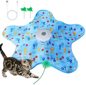 Cat Toy, Interactive Cat Toy, Cat Toys Interactive, Rechargeable Hide And Seek Automatic Kitten Toy With 2 Replaceable Wands, 3 Modes, 10-Min Auto-Sleep & Realistic Mouse Sounds For Indoor Cats Cat Toy, Interactive Cat Toy, Cat Toys Interactive, Rechargeable Hide And Seek Automatic Kitten Toy With 2 Replaceable Wands, 3 Modes, 10-Min Auto-Sleep & Realistic Mouse Sounds For Indoor Cats