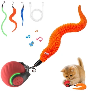 Interactive Cat Toys with Bird Sounds & 3 Modes for Indoor Cats Play | Bird Sounds, 3 Speed Modes, 3 Tails, Rechargeable Automatic Rolling, Fast Charging Ball, For Indoor Cats on Hard Floor Carpet Interactive Cat Toys with Bird Sounds & 3 Modes for Indoor Cats Play | Bird Sounds, 3 Speed Modes, 3 Tails, Rechargeable Automatic Rolling, Fast Charging Ball, For Indoor Cats on Hard Floor Carpet
