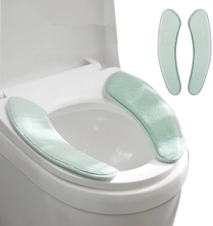 Thick and Warm Toilet Seat Cushion Cover - with Sticky Toilet Seat Cushion - Washable and Reusable Mat for Winter - Double Flap Separation, TPR Back Adhesive, Soft and Protective (Green) Thick and Warm Toilet Seat Cushion Cover - with Sticky Toilet Seat Cushion - Washable and Reusable Mat for Winter - Double Flap Separation, TPR Back Adhesive, Soft and Protective (Green)