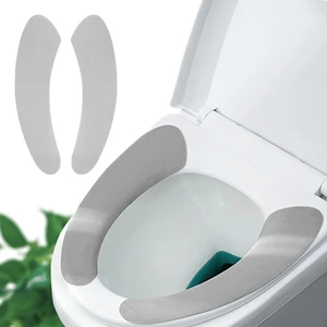 Thin and Warm Toilet Seat Cover Pad Self-Adhesive, Adjustable and Cut-to-Fit, Comfortable and Easy to Clean, Perfect for Home Bathrooms (Grey) Thin and Warm Toilet Seat Cover Pad Self-Adhesive, Adjustable and Cut-to-Fit, Comfortable and Easy to Clean, Perfect for Home Bathrooms (Grey)