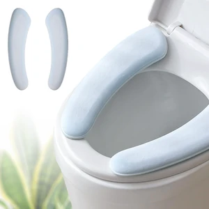 Thick and Elastic Toilet Seat Cover Washable & Reusable with Double-Sided Hook and Loop Fastener for Easy Attachment Cushioned Mat with Thick Sponge for Extra Comfort (Blue) Thick and Elastic Toilet Seat Cover Washable & Reusable with Double-Sided Hook and Loop Fastener for Easy Attachment Cushioned Mat with Thick Sponge for Extra Comfort (Blue)