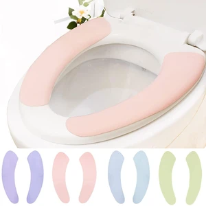 4 Set Bathroom Warmer Toilet Seat Cover Pads Washable and Reusable Cushion 4 Set Bathroom Warmer Toilet Seat Cover Pads Washable and Reusable Cushion