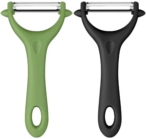 2PCS Potato Peeler, Y-Shaped Swivel Vegetable Peeler, Green + Black | Fruit Peeler for Kitchen, Non-Slip Grip Peeler, Ergonomic Handle Sharp Blade Stainless Steel Peeler 2PCS Potato Peeler, Y-Shaped Swivel Vegetable Peeler, Green + Black | Fruit Peeler for Kitchen, Non-Slip Grip Peeler, Ergonomic Handle Sharp Blade Stainless Steel Peeler