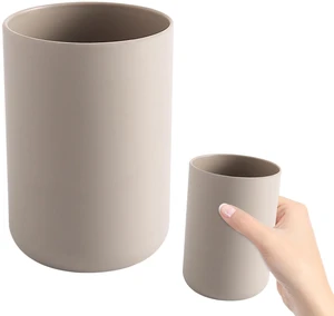 300ml Bathroom Cup, Wall Mounted Toothbrush Holders Reusable Water Cup Drinking Cups for Home Travel Bathroom Accessories (Coffee) 300ml Bathroom Cup, Wall Mounted Toothbrush Holders Reusable Water Cup Drinking Cups for Home Travel Bathroom Accessories (Coffee)