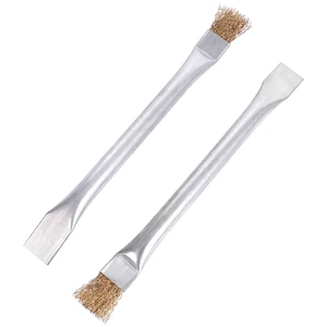Professional Steel Wire Brush for Pellet Stove Cleaning, Steel Brush with Scraper, Metal Long Handle,Suitable for Removing residues (Pack of 2) Professional Steel Wire Brush for Pellet Stove Cleaning, Steel Brush with Scraper, Metal Long Handle,Suitable for Removing residues (Pack of 2)