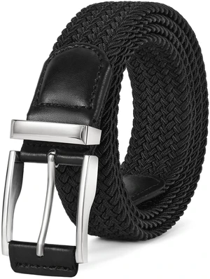 Stretchy Braided Belt for Men Elastic Woven Belt for Jeans Pants 1 3/8" Casual Men Women Golf Belt, Gift Box(Black, 26''-32'' waist adjustable) Stretchy Braided Belt for Men Elastic Woven Belt for Jeans Pants 1 3/8" Casual Men Women Golf Belt, Gift Box(Black, 26''-32'' waist adjustable)