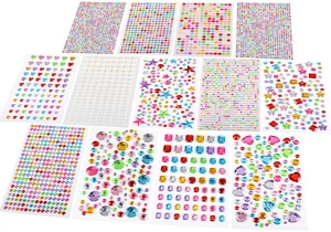 4234PCS Gem Stickers, Self-Adhesive Jewel Stickers for Crafts, Acrylic Rhinestone Stickers for Scrapbooking, Card Making, DIY Crafts, Parties, or Face Painting 4234PCS Gem Stickers, Self-Adhesive Jewel Stickers for Crafts, Acrylic Rhinestone Stickers for Scrapbooking, Card Making, DIY Crafts, Parties, or Face Painting