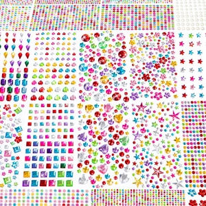6124Pcs Gem Stickers-Self-Adhesive Face Jewelry Stickers, Acrylic Gems DIY Crafts, Sparkling Heart-Shaped Rhinestone for Kids, for Party & Holiday Supplies 6124Pcs Gem Stickers-Self-Adhesive Face Jewelry Stickers, Acrylic Gems DIY Crafts, Sparkling Heart-Shaped Rhinestone for Kids, for Party & Holiday Supplies