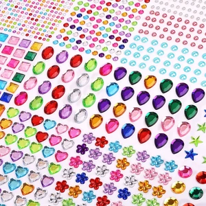 1782pcs Gem Stickers, Self Adhesive Rhinestones Stick on Jewel for Crafts | Bling Acrylic, Assorted Shapes, Glitter DIY Supplies for Face Nail Art Scrapbook Scrapbooking, Heart Bedazzling Kit 1782pcs Gem Stickers, Self Adhesive Rhinestones Stick on Jewel for Crafts | Bling Acrylic, Assorted Shapes, Glitter DIY Supplies for Face Nail Art Scrapbook Scrapbooking, Heart Bedazzling Kit