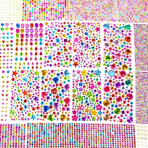 6100 PCS Gem Stickers, 20 Sheets Rhinestone Stickers, Jewels Gems Gemstones | Self-Adhesive,Colorful,Acrylic,Bedazzling,Gem Diamond Stickers for Kids DIY Crafts,Nail,Art 6100 PCS Gem Stickers, 20 Sheets Rhinestone Stickers, Jewels Gems Gemstones | Self-Adhesive,Colorful,Acrylic,Bedazzling,Gem Diamond Stickers for Kids DIY Crafts,Nail,Art
