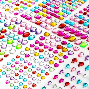 Gem Stickers for Crafts 1200+ Self Adhesive Rhinestone Jewel Stickers | in Assorted Shapes & Colors, Bling Gems for Scrapbooking, Nail Art, Face & DIY Decorations Gem Stickers for Crafts 1200+ Self Adhesive Rhinestone Jewel Stickers | in Assorted Shapes & Colors, Bling Gems for Scrapbooking, Nail Art, Face & DIY Decorations