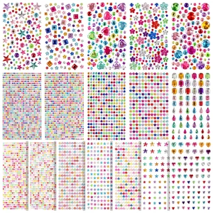 Sticker Gems for Kids Crafts, 6176pcs Self-Adhesive Rhinestone Stickers | Multiple styles, assorted shapes, vibrant color mixmix and match freely. Strong adhesive stays put. Easy for kids. Sticker Gems for Kids Crafts, 6176pcs Self-Adhesive Rhinestone Stickers | Multiple styles, assorted shapes, vibrant color mixmix and match freely. Strong adhesive stays put. Easy for kids.