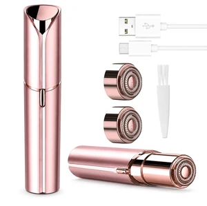 Facial Hair Remover for Women Shaver for Women Painless Face Shaver -Mini Hair Remover, Electric Razor Shaver Portable with 2 x Replacement Heads, Cheek as Seen on TVRose Gold Facial Hair Remover for Women Shaver for Women Painless Face Shaver -Mini Hair Remover, Electric Razor Shaver Portable with 2 x Replacement Heads, Cheek as Seen on TVRose Gold