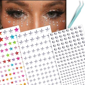 Face Gems, Star Face Jewels Self-Adhesive Hair Gems, Rave Aaccessories Face Glitter, Rhinestone Stickers Eye & Face Sticker, y2k Accessories For Music Festival, Y2k Party Face Gems, Star Face Jewels Self-Adhesive Hair Gems, Rave Aaccessories Face Glitter, Rhinestone Stickers Eye & Face Sticker, y2k Accessories For Music Festival, Y2k Party
