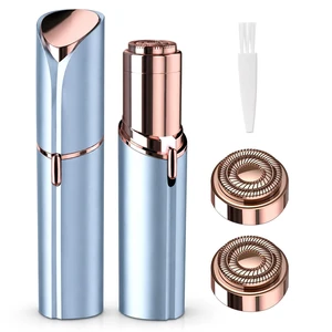 Facial Hair Remover for Women Shaver for Women Painless Face Shaver -Mini Hair Remover, Electric Razor Shaver Portable with 2 x Replacement Heads, Cheek as Seen on TVBlue Facial Hair Remover for Women Shaver for Women Painless Face Shaver -Mini Hair Remover, Electric Razor Shaver Portable with 2 x Replacement Heads, Cheek as Seen on TVBlue
