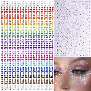 1250 Pcs Self Adhesive Rhinestones for Makeup Eyes 15 Colors Rainbow Rhinestones Face Jewels Face Gems Stick on, DIY Nail Makeup 3mm 4mm 5mm 6mm Rave Festival Accessories Costume for Women 1250 Pcs Self Adhesive Rhinestones for Makeup Eyes 15 Colors Rainbow Rhinestones Face Jewels Face Gems Stick on, DIY Nail Makeup 3mm 4mm 5mm 6mm Rave Festival Accessories Costume for Women