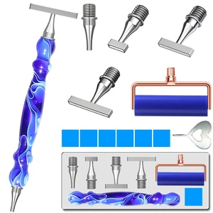 13 PCS Thin Diamond Art Pens, Ergonomic Diamond Art Accessories | With 1,3,6,9 Thin Stainless Steel Nibs, 5D Diamond Art Tools, Screw Metal Diamond Painting Pens, Diamond Art Kits for Adults 13 PCS Thin Diamond Art Pens, Ergonomic Diamond Art Accessories | With 1,3,6,9 Thin Stainless Steel Nibs, 5D Diamond Art Tools, Screw Metal Diamond Painting Pens, Diamond Art Kits for Adults