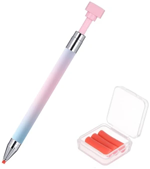 Rhinestone Picker Tool, Refillable Wax Pen with 1 Additional Pack of Wax Refills, Rhinestone Pickup Pen for Diamond Art Painting and Nail Art Design Rhinestone Picker Tool, Refillable Wax Pen with 1 Additional Pack of Wax Refills, Rhinestone Pickup Pen for Diamond Art Painting and Nail Art Design