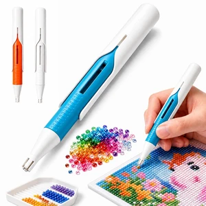 Diamond Art Automatic Bead Dispenser Pen,Automatic Diamond Painting Pen,Diamond Art Pen for 2.8mm Round Drills,DIY Crafts for Adults,No Wax Required,Accessories KitBlue Diamond Art Automatic Bead Dispenser Pen,Automatic Diamond Painting Pen,Diamond Art Pen for 2.8mm Round Drills,DIY Crafts for Adults,No Wax Required,Accessories KitBlue