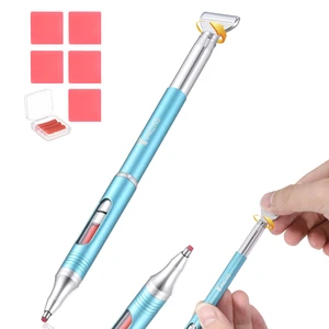 Diamond Art Pen Refillable Wax Pen for Diamond Painting, Metal 5D Diamonds Art Accessories Pens with a Multi Placer, Blue Diamond Art Pen Refillable Wax Pen for Diamond Painting, Metal 5D Diamonds Art Accessories Pens with a Multi Placer, Blue
