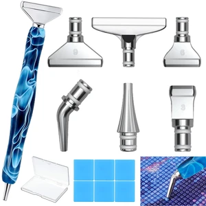 Diamond Painting Pens, Classic Wax Stylus Diamond Art Pen, Gem Painting Tools Accessories, Gem Art Pen with Metal Tips for 5D Craft Nail Diamond Painting Pens, Classic Wax Stylus Diamond Art Pen, Gem Painting Tools Accessories, Gem Art Pen with Metal Tips for 5D Craft Nail
