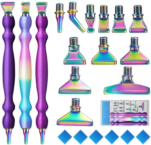 Diamond Art Pens, 21Pcs Diamond Painting Pen Kit,Painting Tools with Stainless Steel & Colored Threaded Metal Tips, Ergonomic Design Gem Art Kits for DIY Crafts Diamond Art Pens, 21Pcs Diamond Painting Pen Kit,Painting Tools with Stainless Steel & Colored Threaded Metal Tips, Ergonomic Design Gem Art Kits for DIY Crafts