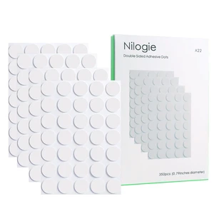 350pcs Clear Double Sided Sticky Dots - (.79 inch Diameter) Removable Adhesive Glue Dots for Crafts, Balloons, and Wall Decor - No-Mess Sticky Tack Putty for Posters, Photos, Party Decorations 350pcs Clear Double Sided Sticky Dots - (.79 inch Diameter) Removable Adhesive Glue Dots for Crafts, Balloons, and Wall Decor - No-Mess Sticky Tack Putty for Posters, Photos, Party Decorations