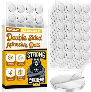 Upgraded 360Pcs Double Sided Tape Sticky Dots with Pull Tab | Removable Adhesive Mounting Putty No Trace Dots, 0.6" Clear Sticky Tack for Museum Picture Festival Decor Crafts & DIY Upgraded 360Pcs Double Sided Tape Sticky Dots with Pull Tab | Removable Adhesive Mounting Putty No Trace Dots, 0.6" Clear Sticky Tack for Museum Picture Festival Decor Crafts & DIY