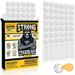 Removable Adhesive Dots, No Trace Museum Poster Mounting Putty | 504 Pcs Sticky Tack Putty Clear Glue Sticky Dots Double Sided Tape for Festival Decor Picture Craft Balloon, Round 0.39" Removable Adhesive Dots, No Trace Museum Poster Mounting Putty | 504 Pcs Sticky Tack Putty Clear Glue Sticky Dots Double Sided Tape for Festival Decor Picture Craft Balloon, Round 0.39"
