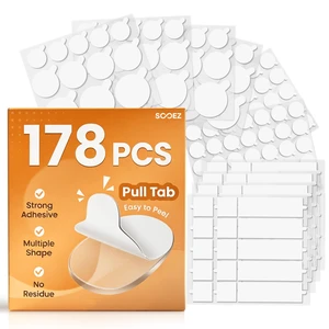 Double Sided Tape Variety Pack with Pull Tab, 178 Pcs Glue Wall Tape | Posters Tape Dots, Removable Sticky Tacks Balloons Arch Strip for Hanging, Easy Peel Mounting Putty for Crafts Home Decor Double Sided Tape Variety Pack with Pull Tab, 178 Pcs Glue Wall Tape | Posters Tape Dots, Removable Sticky Tacks Balloons Arch Strip for Hanging, Easy Peel Mounting Putty for Crafts Home Decor