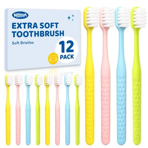 12 Pack Extra Soft Toothbrushes for Adults, Soft Bristle Toothbrush | Nano Toothbrushes with 10000 Micro Nano Bristles for Sensitive Teeth & Receding Gums 12 Pack Extra Soft Toothbrushes for Adults, Soft Bristle Toothbrush | Nano Toothbrushes with 10000 Micro Nano Bristles for Sensitive Teeth & Receding Gums