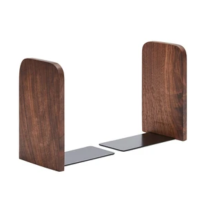 Wood,Non-Skid Bookend for Shelves,Heavy Duty,Book Stand for CDs,1 Pair Wood,Non-Skid Bookend for Shelves,Heavy Duty,Book Stand for CDs,1 Pair