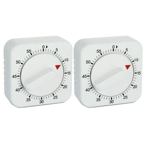 Square 60 Minute Mechanical Kitchen Timer, Easy to Use Visual Cooking Timer with Strong Magnet and Loud Alarm, Manual Countdown Timer for Classroom, Home, Study and Cooking (2 Pack) Square 60 Minute Mechanical Kitchen Timer, Easy to Use Visual Cooking Timer with Strong Magnet and Loud Alarm, Manual Countdown Timer for Classroom, Home, Study and Cooking (2 Pack)