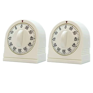 60 Minute Wind Up Timer, Visual Mechanical Timer with Loud Alarm, Manual Countdown Timers for Classroom, Home, Study and Cooking (2 Pack) 60 Minute Wind Up Timer, Visual Mechanical Timer with Loud Alarm, Manual Countdown Timers for Classroom, Home, Study and Cooking (2 Pack)