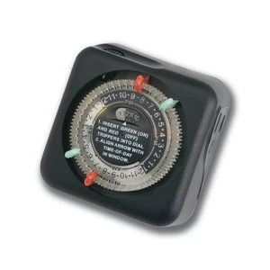 Plug-in Landscape Lighting Timer | Traditional pin settings with two programmable daily on/off cycles, 15557BK Plug-in Landscape Lighting Timer | Traditional pin settings with two programmable daily on/off cycles, 15557BK