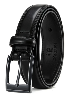 Mens Belts Leather Gift for Men - Ideal Match for Mens Dress Shoes | Crack-resistant, Reinforced Stitched Edges, Resin Edge Finish, Rust-resistant Buckle Mens Belts Leather Gift for Men - Ideal Match for Mens Dress Shoes | Crack-resistant, Reinforced Stitched Edges, Resin Edge Finish, Rust-resistant Buckle