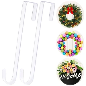 15 in Wreath-Hangers for Front Door, 2 Pack Christmas Wreath-Door-Hanger | Hanging Fall Halloween Decorations Welcome Sign for Front Door, Inside Outside Over The Door Hooks Organizer Home Décor 15 in Wreath-Hangers for Front Door, 2 Pack Christmas Wreath-Door-Hanger | Hanging Fall Halloween Decorations Welcome Sign for Front Door, Inside Outside Over The Door Hooks Organizer Home Décor