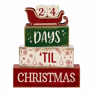 Christmas Countdown Decorations Indoor, Christmas Table Decor for Home | 99 Days Sleigh Christmas Wooden Table Party Centerpiece, Winter Tiered Tray Decor Farmhouse Xmas Gift for Kitchen Coffee Bar Christmas Countdown Decorations Indoor, Christmas Table Decor for Home | 99 Days Sleigh Christmas Wooden Table Party Centerpiece, Winter Tiered Tray Decor Farmhouse Xmas Gift for Kitchen Coffee Bar