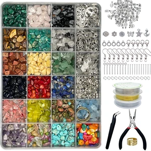 Jewelry Making Supplies Kit - 1587 PCS Beads, Crystal Beads, Jewelry Pliers, Beading Wire, Earring Hooks, Rings, Bracelets for Girls and Adults Jewelry Making Supplies Kit - 1587 PCS Beads, Crystal Beads, Jewelry Pliers, Beading Wire, Earring Hooks, Rings, Bracelets for Girls and Adults