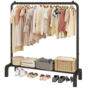 Garment Rack Clothing Clothes Rack for Clothes Organizing Black | Metal 43.3 Inches Garment Rack Clothing Clothes Rack with Bottom Shelf for Hanging Clothes Coats Skirts Shirts Sweaters Black Garment Rack Clothing Clothes Rack for Clothes Organizing Black | Metal 43.3 Inches Garment Rack Clothing Clothes Rack with Bottom Shelf for Hanging Clothes Coats Skirts Shirts Sweaters Black