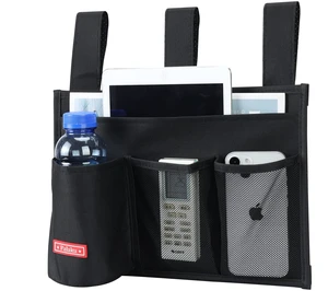 Hanging Bedside Caddy,Bedside Organizer Caddy for Bed Rails(Classic 4 Pockets-Black) Hanging Bedside Caddy,Bedside Organizer Caddy for Bed Rails(Classic 4 Pockets-Black)