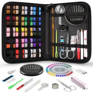 Sewing Kit Christmas Gifts for Grandma, Mom, Traveler, Adults, Beginner, Emergency, DIY Sewing Supplies Organizer Filled with Scissors, Thread, Sewing Needles, Tape Measure etc (Black, L) Sewing Kit Christmas Gifts for Grandma, Mom, Traveler, Adults, Beginner, Emergency, DIY Sewing Supplies Organizer Filled with Scissors, Thread, Sewing Needles, Tape Measure etc (Black, L)