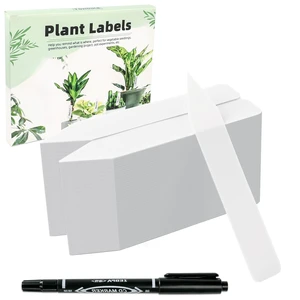 Plant Labels 4" 200Pcs Plastic Name Tags for Seedlings (White) | Garden Markers, Nursery Seed Label Stakes with Permanent Marking Pen, Outdoor Garden Plant Labels 4" 200Pcs Plastic Name Tags for Seedlings (White) | Garden Markers, Nursery Seed Label Stakes with Permanent Marking Pen, Outdoor Garden